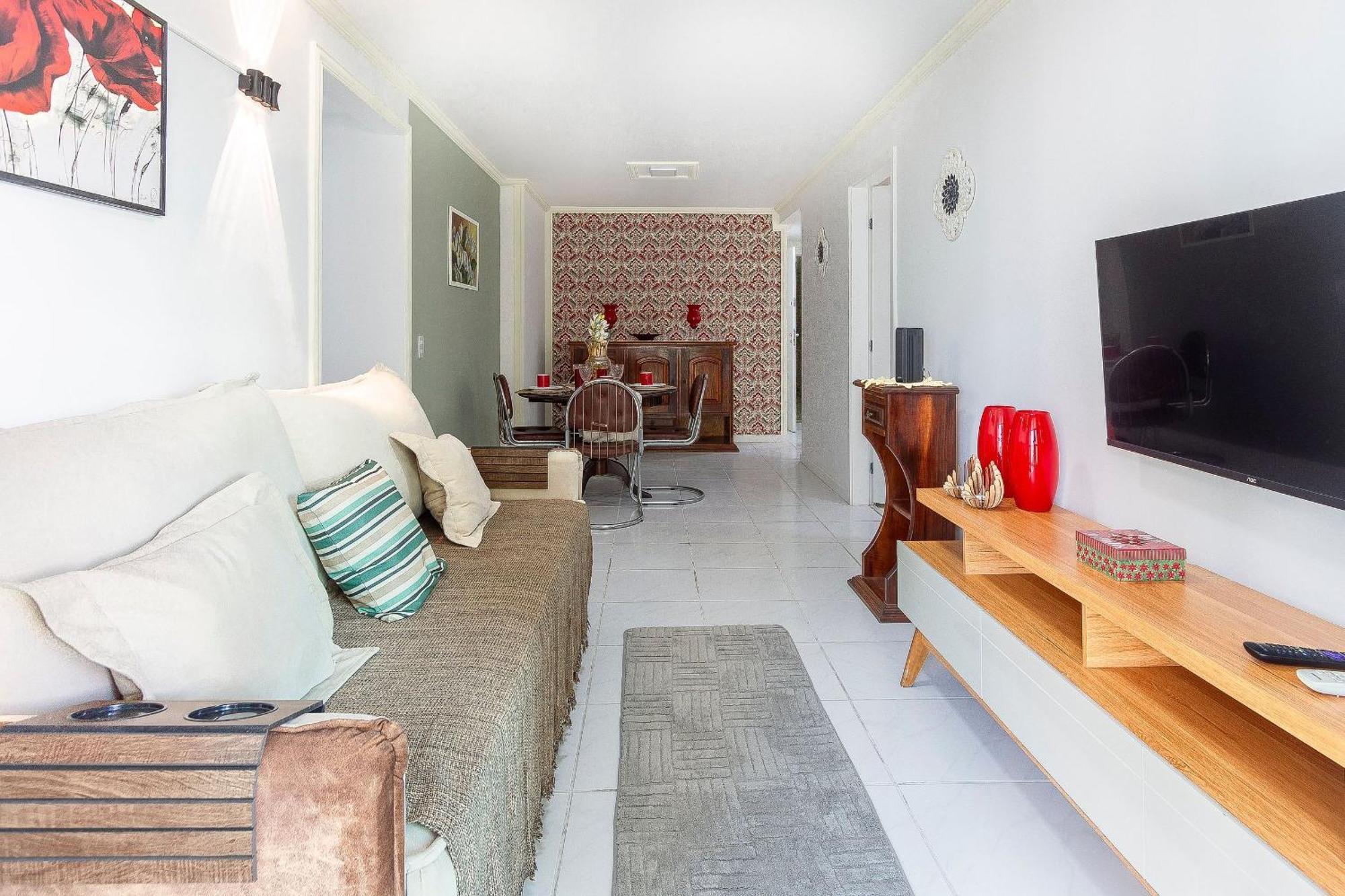 Apartamento Lazer Completo Na Barra: Piscina, Sauna E Mar